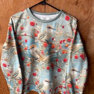 Bird Print Sweatshirt